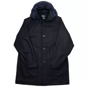 Arpenteur - Mevi Melton Wool Coat - Navy