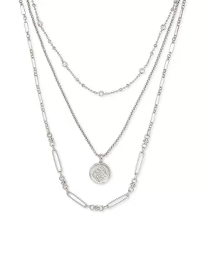 Kendra Scott Medallion Coin Triple Strand Necklace