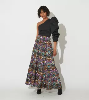 Rania Maxi Skirt | Mosaic Ikat